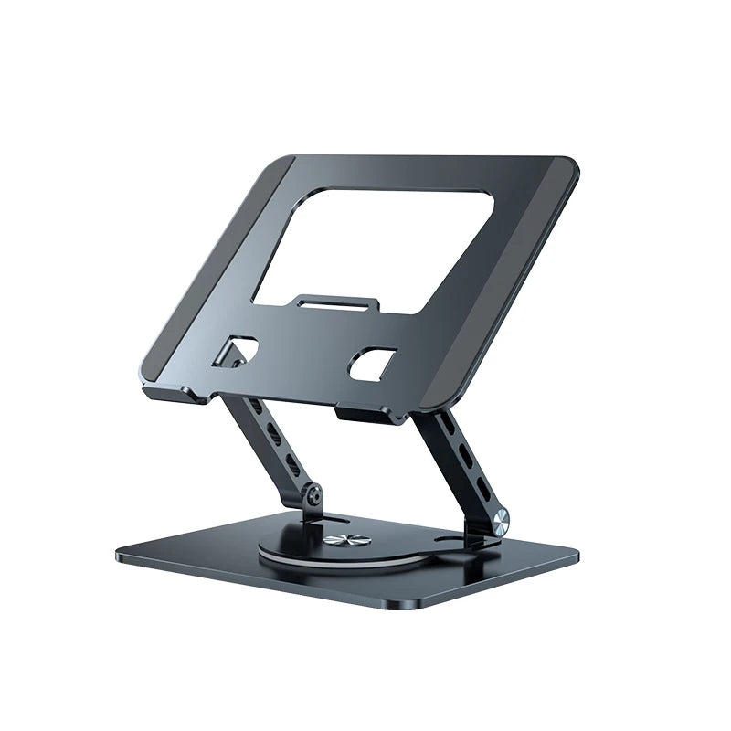 360-Degree Rotating Laptop Stand Desktop Lift Folding Portable Aluminum Alloy Metal Cooling Base Computer Stand