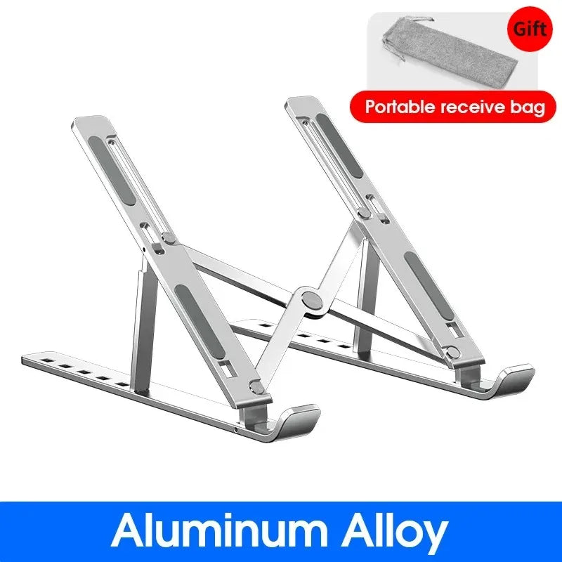 Foldable Laptop Stand Adjustable Portable Notebook Bracket Support Base Aluminum Alloy Holder for Macbook Laptop PC Accessories